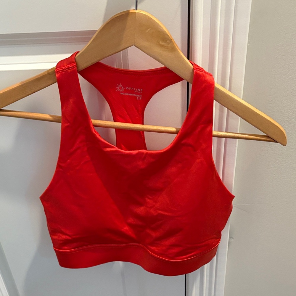 Aerie Red Sports Bra